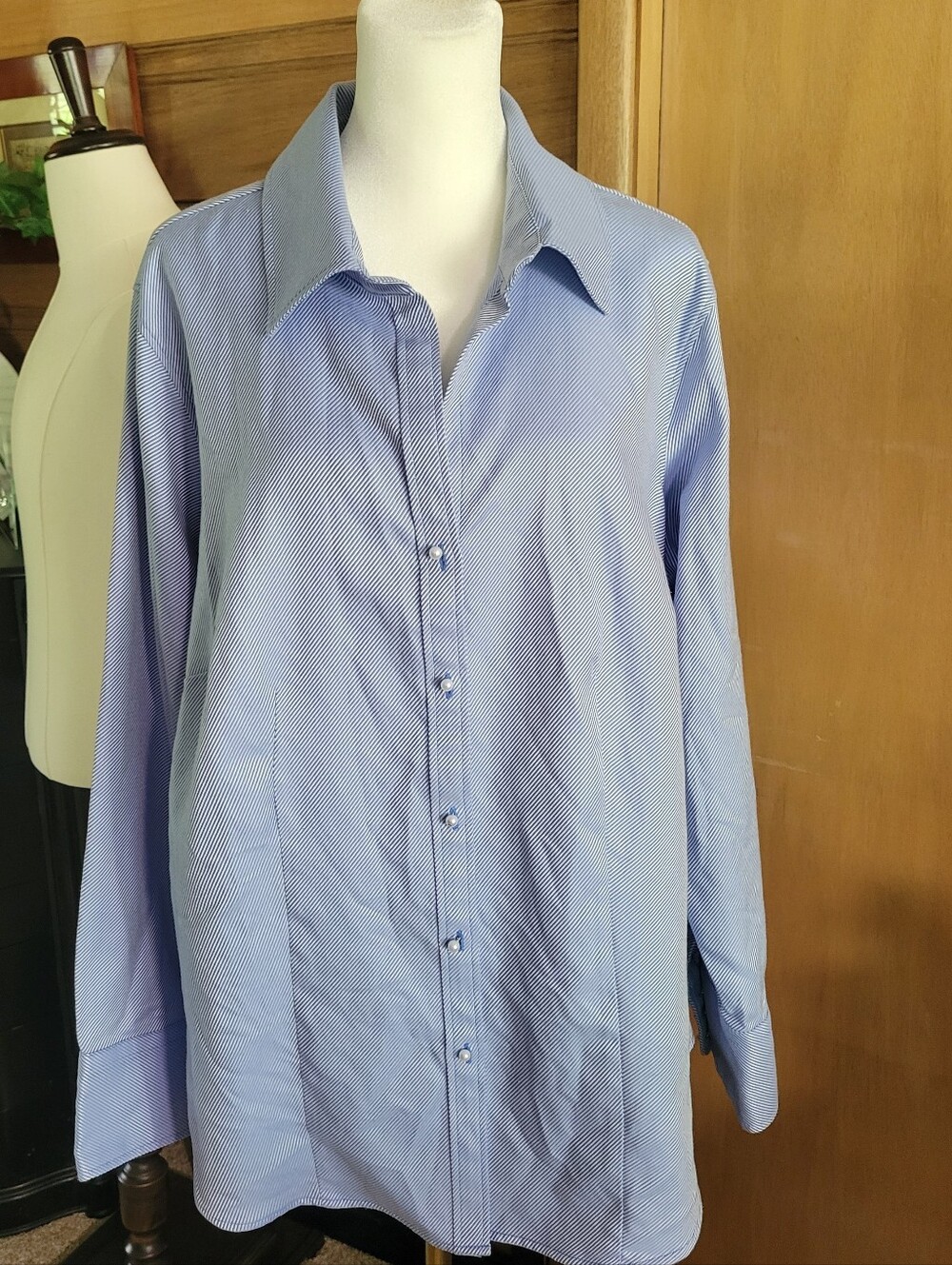 Talbots Light Blue Women's Button-Up Dress Shirt